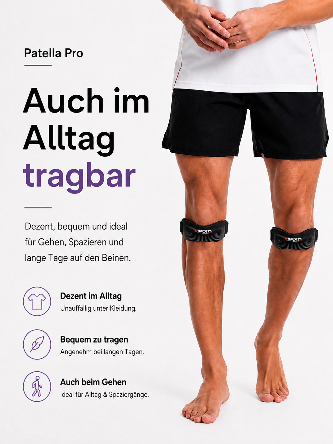 Patella Pro Bandage – Unterstützung für Patellasehne & Knie